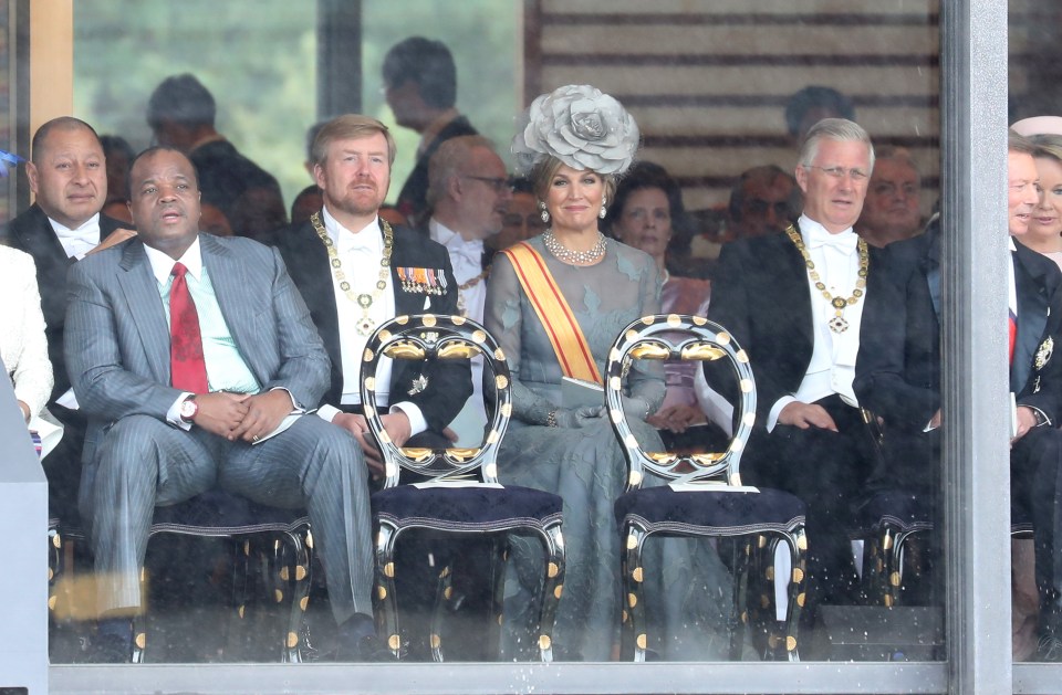 King Willem-Alexander and Queen Maxima of The Netherlands at the Imperial Palace