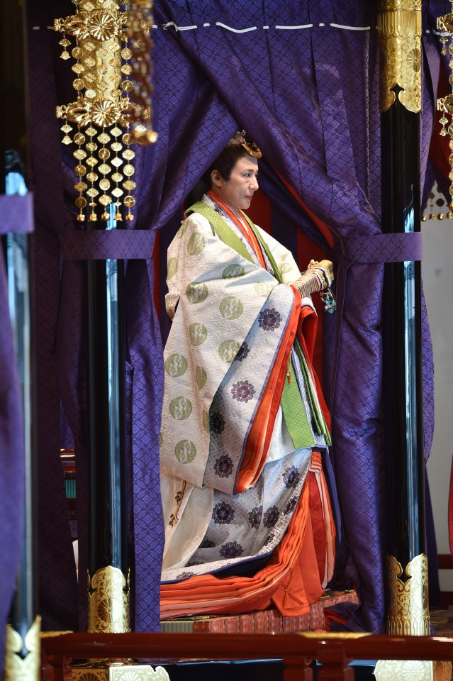 Empress Masako attends the enthronement ceremony where Emperor Naruhito officially proclaimed his ascension to the Chrysanthemum Throne at the Imperial Palace