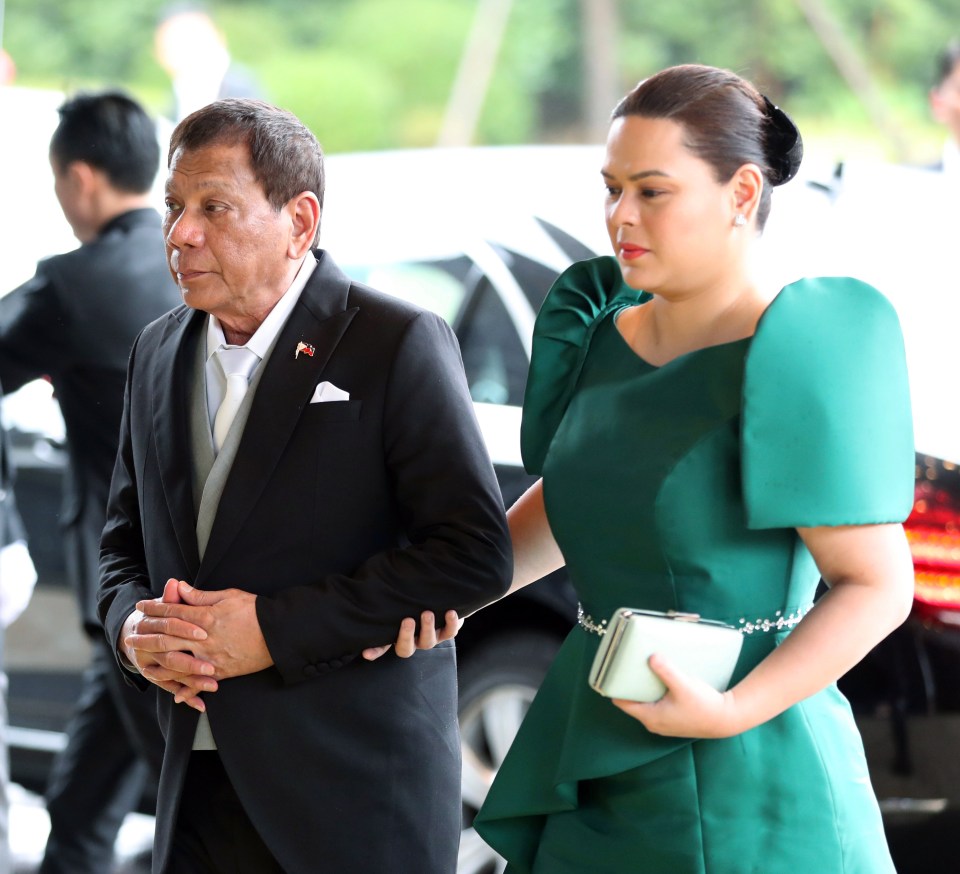 Philippine President Rodrigo Duterte and his daughter Sara Duterte