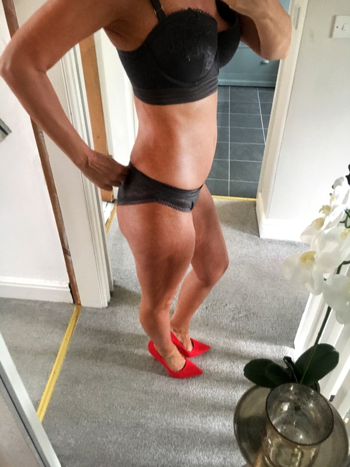  The 48-year-old is now proudly flaunting her incredible body after 'curing' her psoriasis