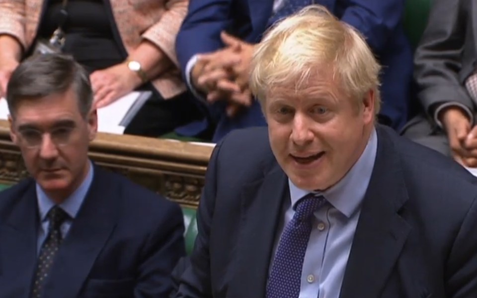  Boris Johnson addressed the Commons having lost the key vote in the House