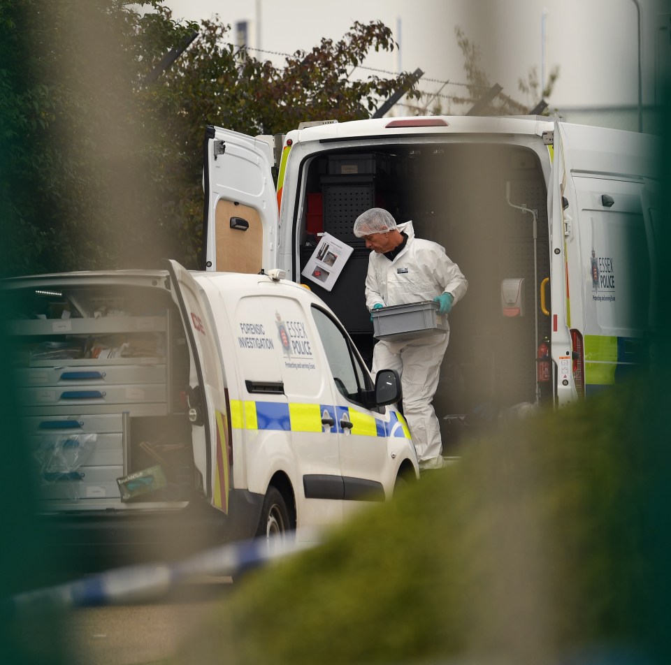  Forensic officers comb for clues today