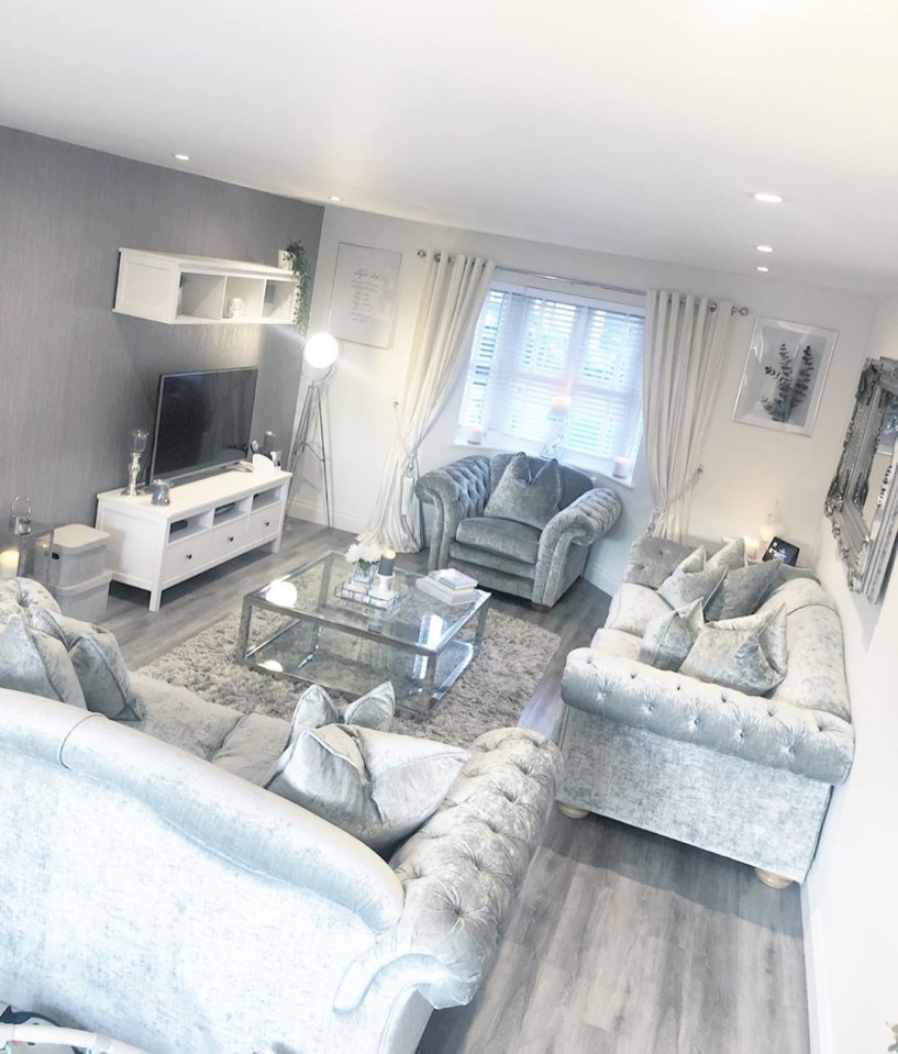  Stunning photos have revealed inside Mrs Hinch's immaculate grey home in Essex 