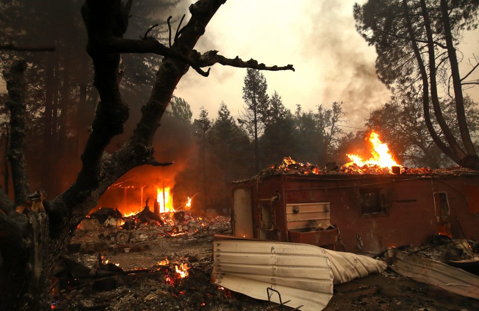  Some homes are still burning as the Kincade Fire shows no signs of slowing down