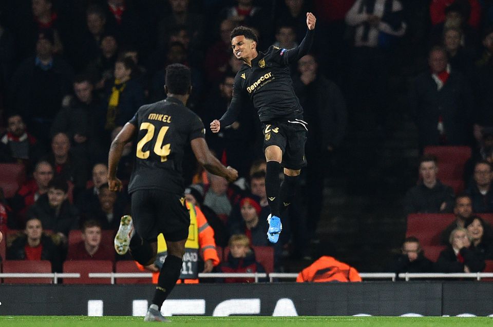  Edwards celebrated scoring at the Emirates having once been on Spurs' books