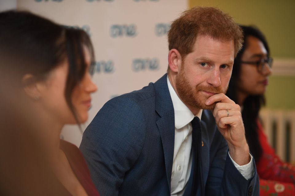  Prince Harry listens to young leaders from around the world talk about gender equality