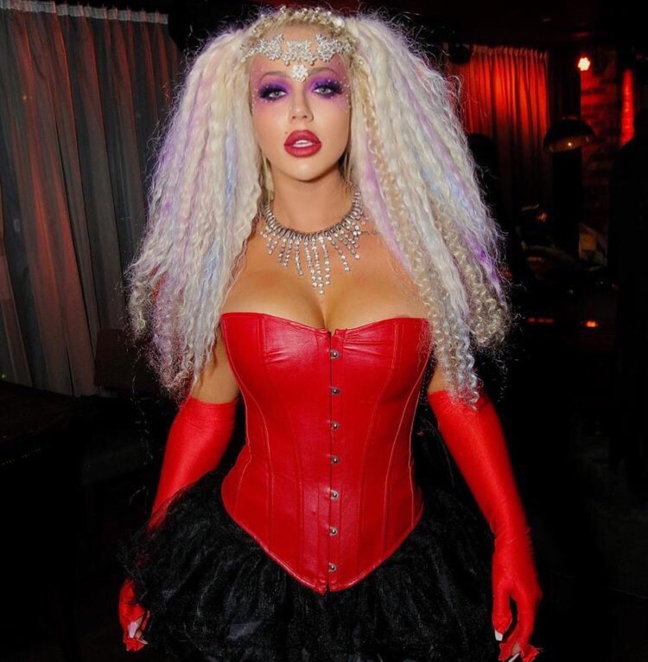 Holly Hagan wowed with her racy Halloween attire