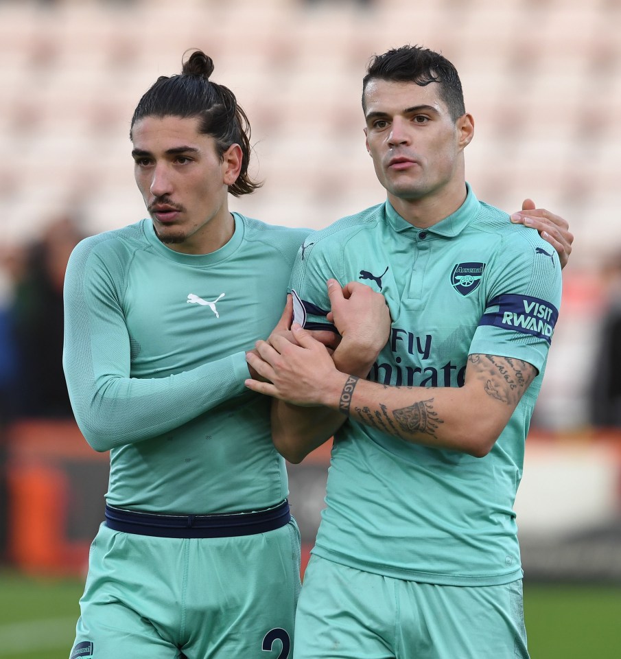 Granit Xhaka’s Arsenal team-mates have rallied around him