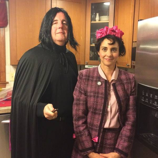  This inventive couple dressed as Snape and Dolores Umbridge