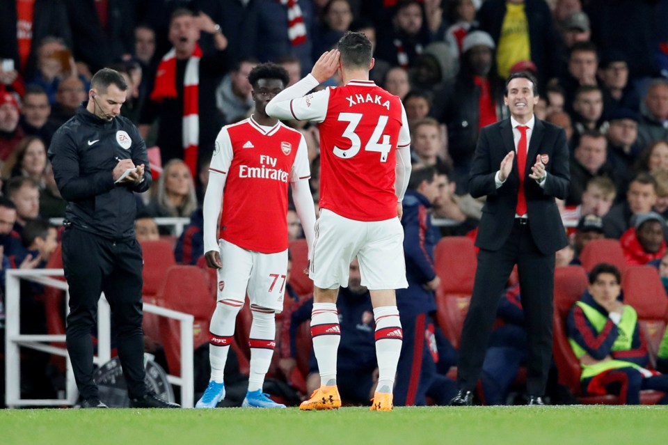  Arsenal midfielder Granit Xhaka cupped his ears to the baying home crowd at the weekend then told them to 'f*** off'