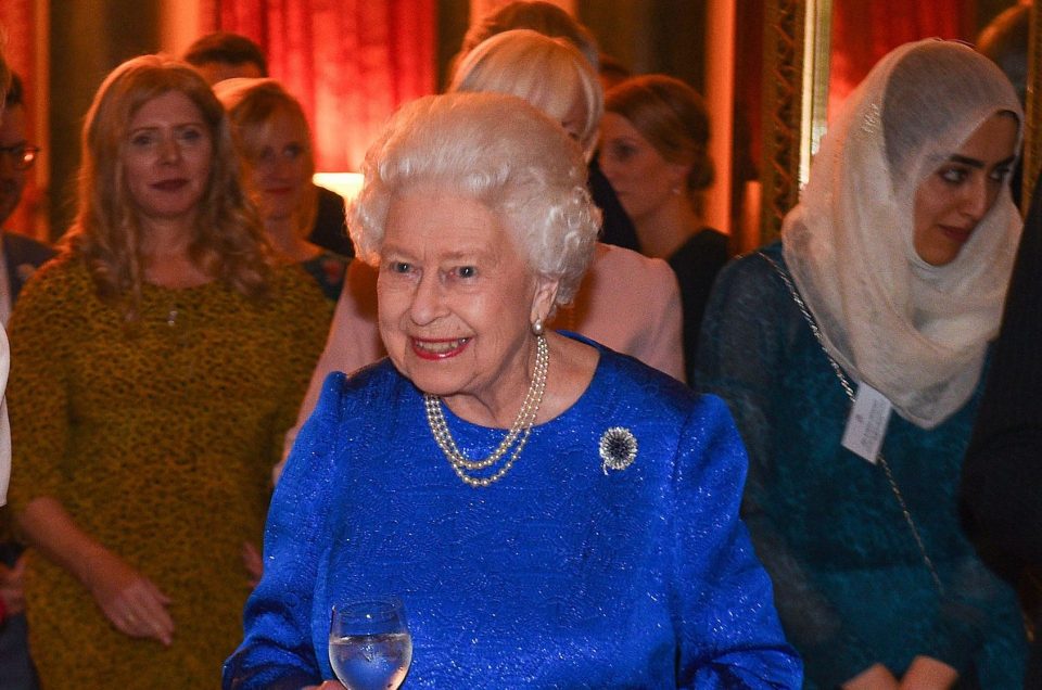  The Queen smiles this week as she attends the Queen Elizabeth Diamond Jubilee Trust at Buckingham Palace