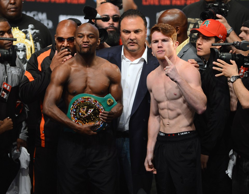 Floyd Mayweather made Canelo fight at a catchweight limit of 152lbs when they boxed