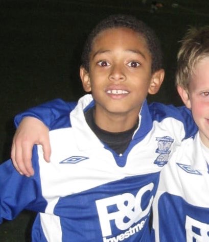  Bellingham is a lifelong Birmingham fan - he shared this cute photo on social media of him as a six-year-old