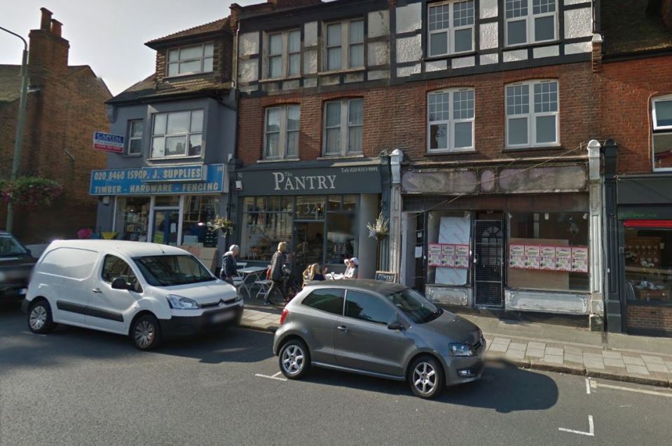  Police were called after a car crashed into The Pantry in Bromley, South East London