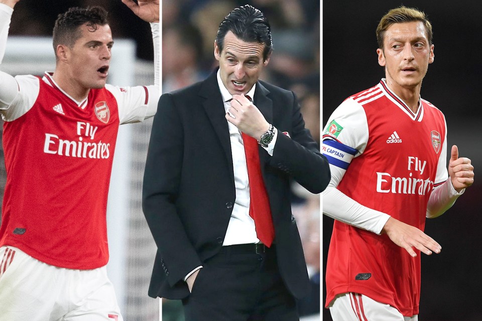  Emery has a number of problems to fix at Arsenal including what to do with Xhaka and Ozil