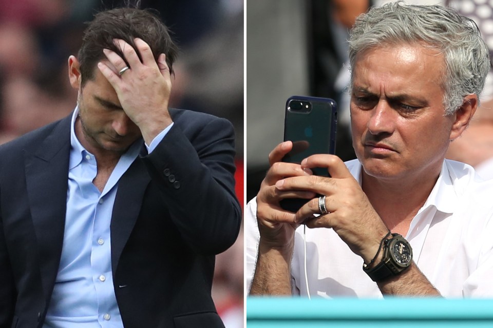  Lampard has revealed Mourinho texted him around the time he criticised him for Chelsea's 4-0 loss to Man Utd