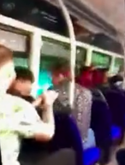  A disturbing video shows Southampton University students singing a racist slur on a night out