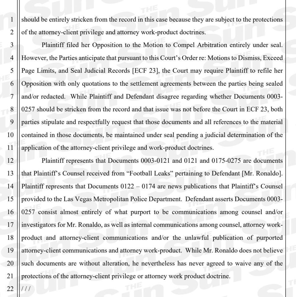  This page explains how the documents consist of 'internal communications' between lawyers and investigators