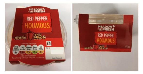  Red pepper houmous on sale at Lidl has been recalled over salmonella fears