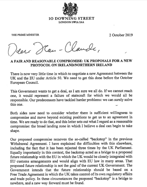  Boris penned a four page latter to EU boss Jean Claude Juncker today