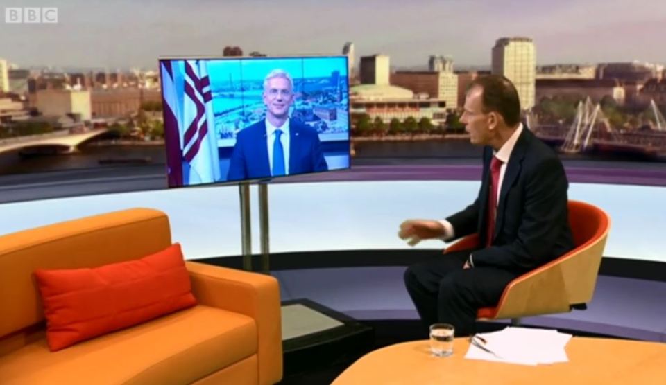  Mr Karins told Andrew Marr that a Brexit deal was still 'possible'