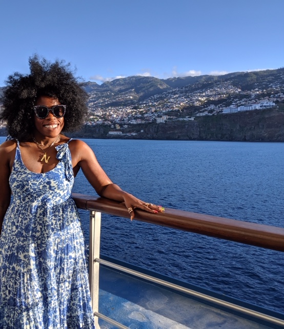 Nana Acheampong got the chance to kick back and relax during her time on the gorgeous island