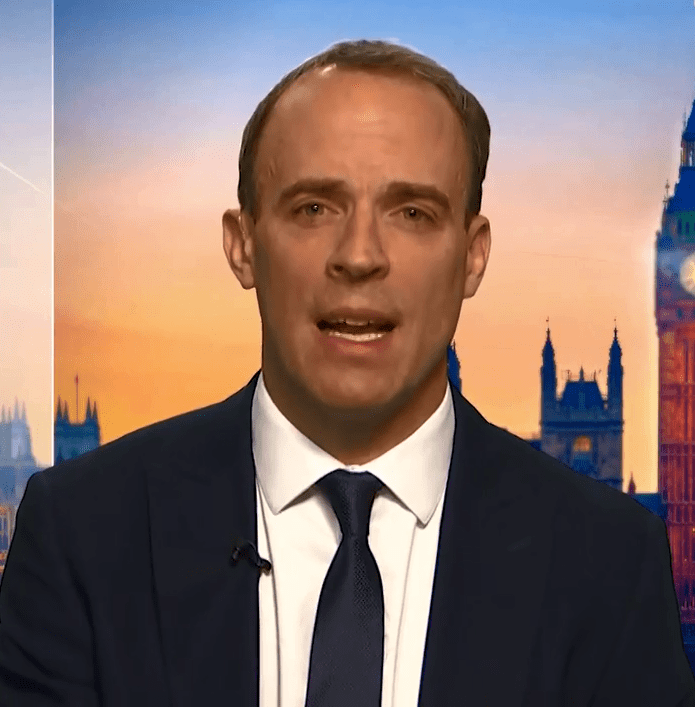  Dominic Raab has admitted there was a delay in telling Harry Dunn's family his alleged killer had fled the UK