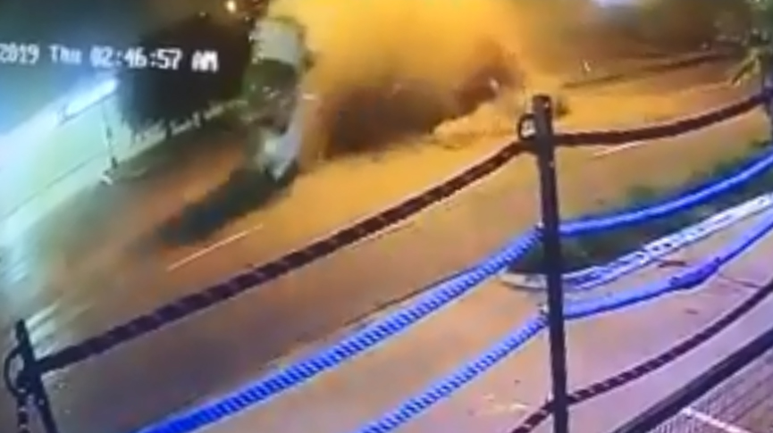  The world champion boxer was thrown from the car in the accident