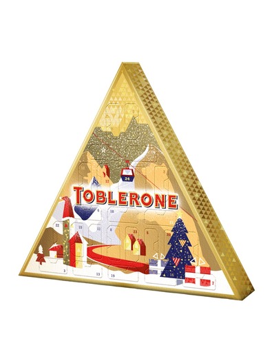  The triangular Toblerone advent calendar is pretty eye-catching