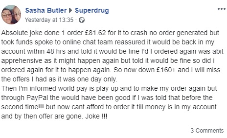  One angry customer explains how £80 has vanished from her bank account after Superdrug glitch