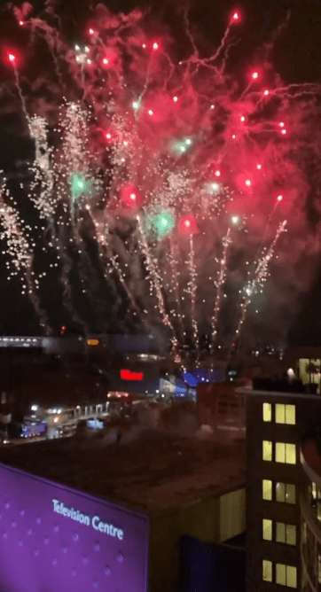  The fireworks next to Television Centre were certainly impressive