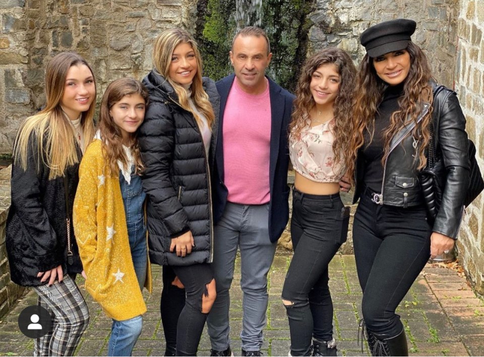  Joe Giudice is exiled in Italy while he awaits the result of his appeal, his daughters and wife Teresa recently visited him