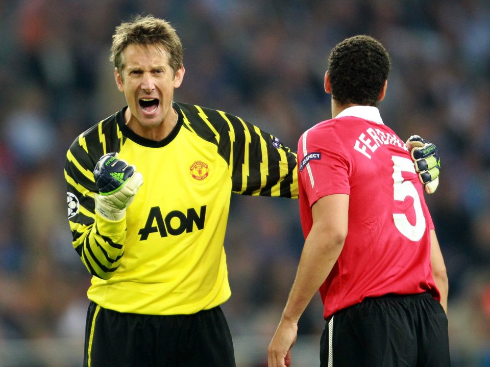  Van der Sar played behind Rio Ferdinand and Nemanja Vidic in one of the most impressive defences in Premier League history