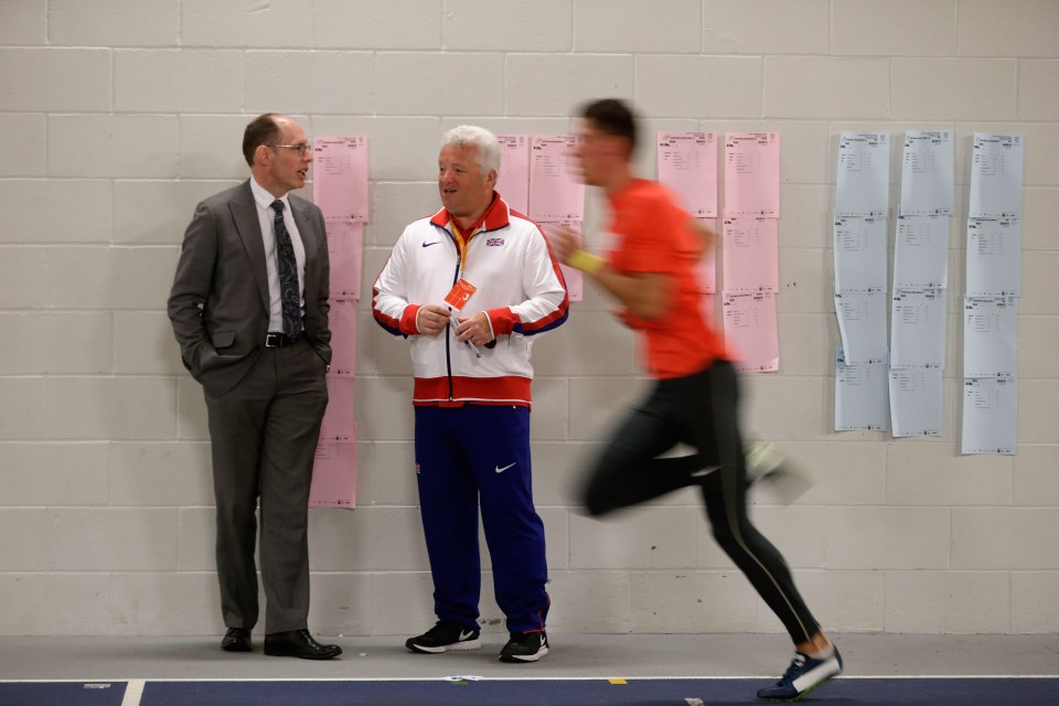  Niels de Vos, left, has stepped down as UK Athletics chief