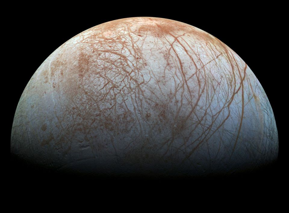  Nasa also hopes to probe distant Jupiter moon Europa, snapped here by the Galileo spacecraft in the late 1990s