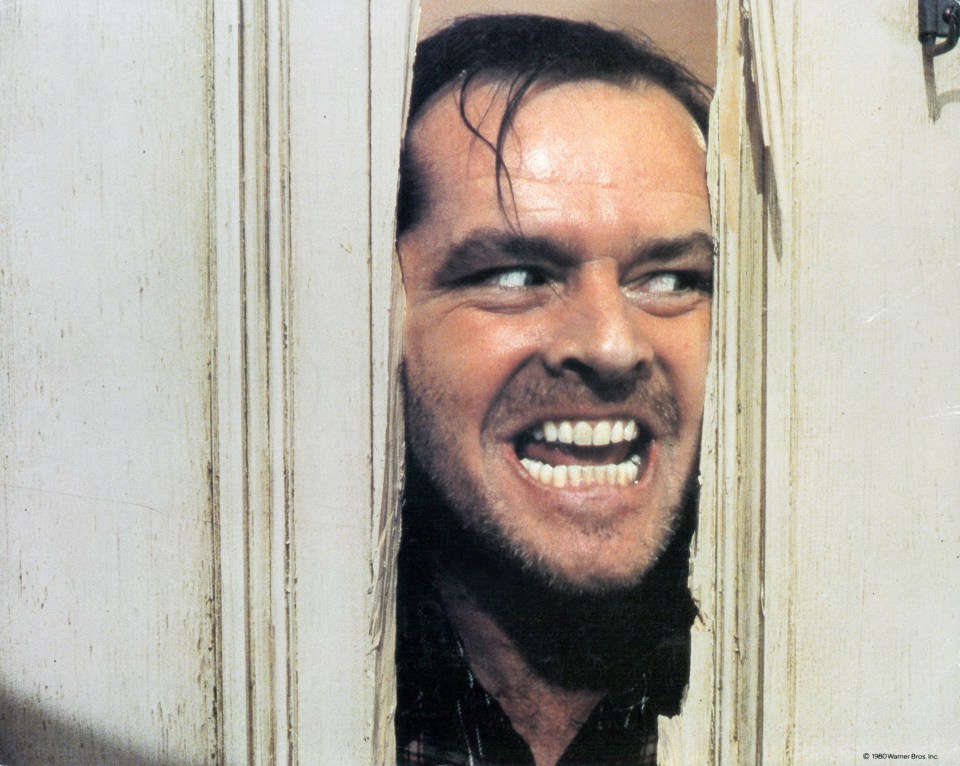 Jack Nicholson in a classic scene from the movie