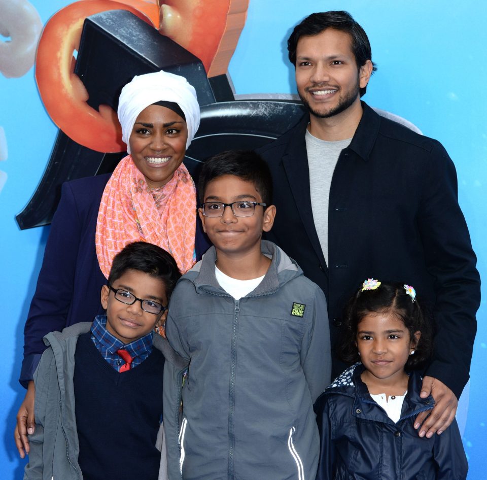 Nadiya with husband Abdal and their kids Dawud, Musa and Maryam