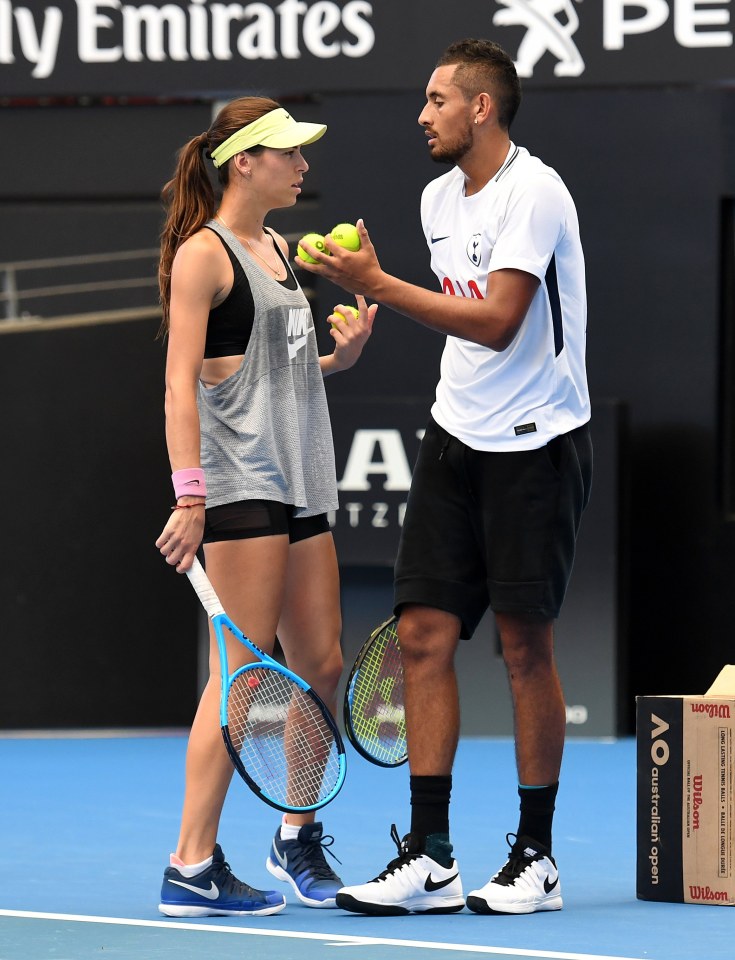  Tomljanovic and Kyrgios were often spotted together when they had down time during their relationship