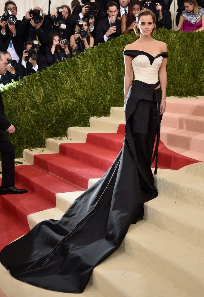 Emma Watsons stunned fans in this gorgeous gown at the Met Gala in 2016