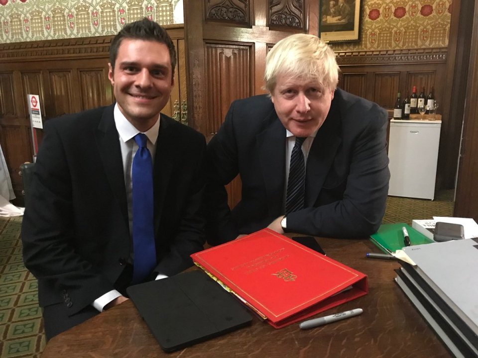  Ross Thomson with PM Boris Johnson