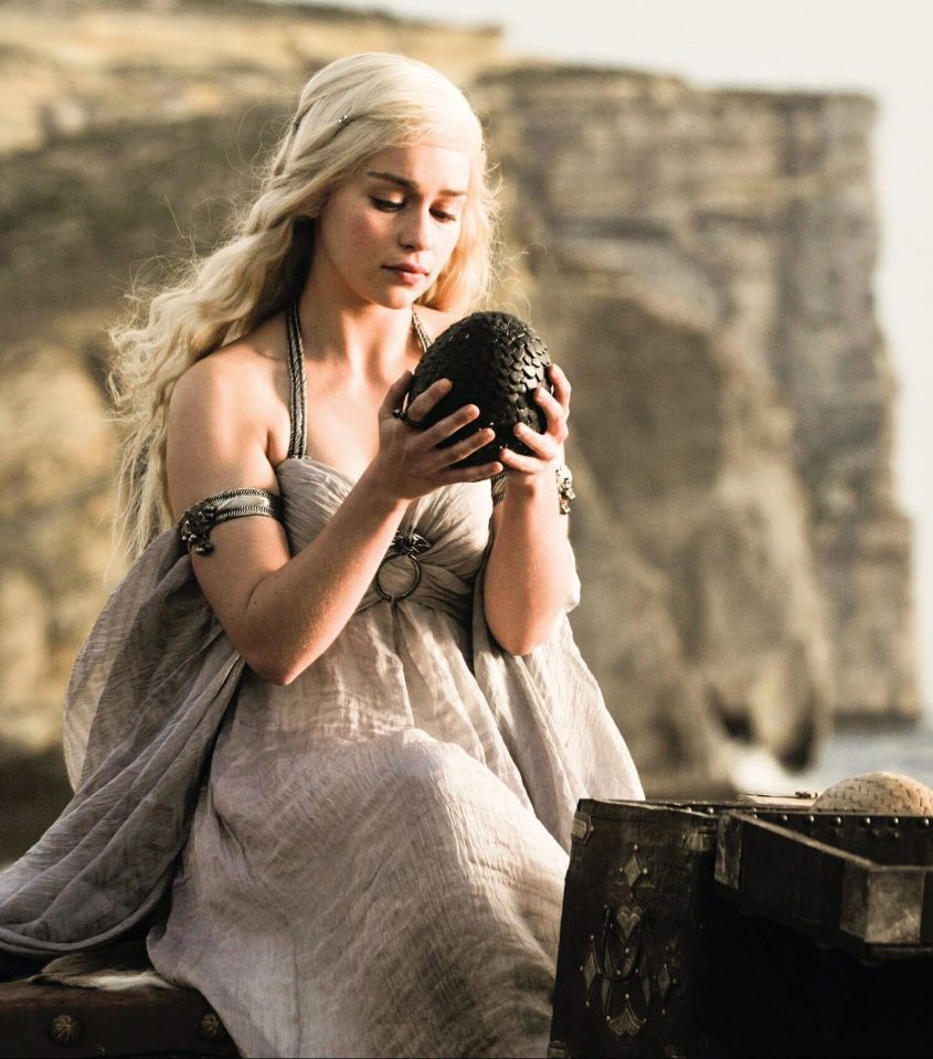  Daenerys successfully incubated three dragon eggs