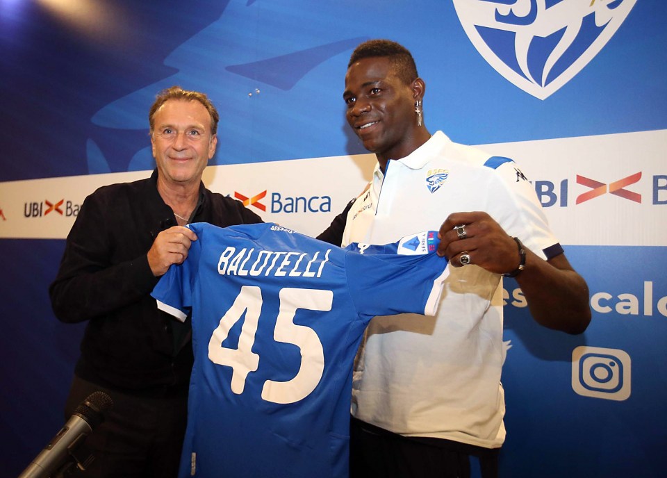  Brescia beat off interest from Flamengo in the summer to sign Mario Balotelli