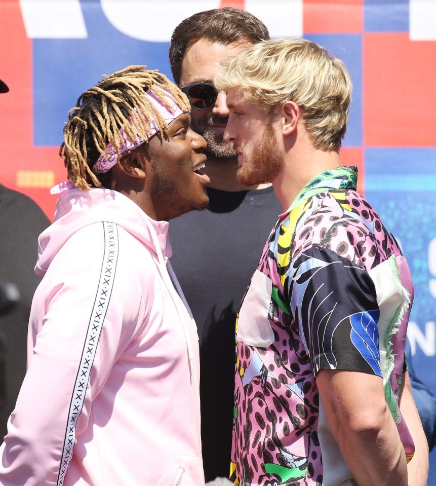  KSI is facing off against fellow YouTuber Logan Paul in the ring in LA on Saturday evening