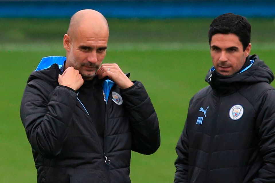  Should Arteta take charge of the Gunners, he could wish to play the same way as Manchester City