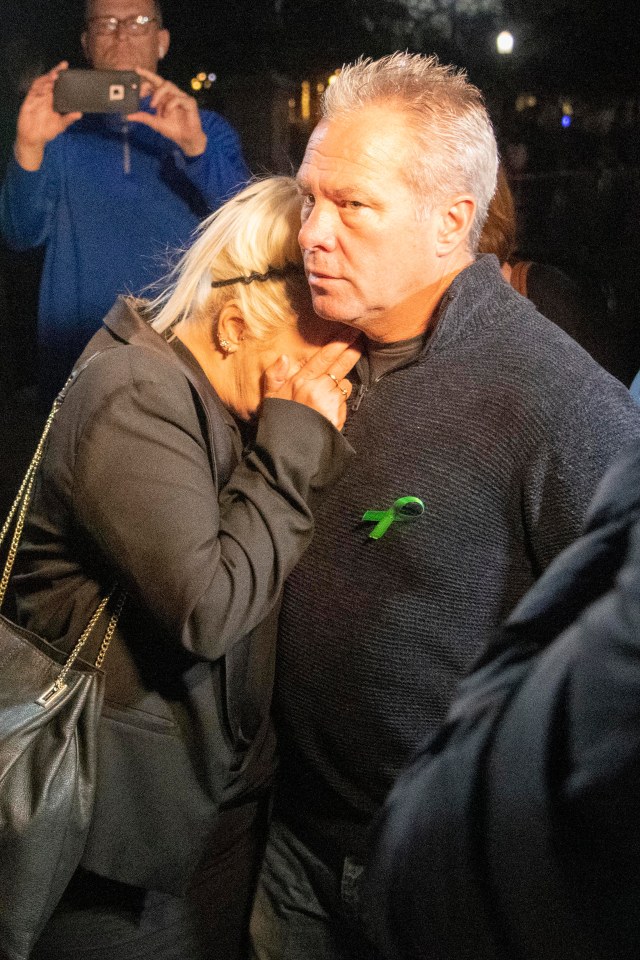  Mum Charlotte Charles cries after the meeting with Donald Trump