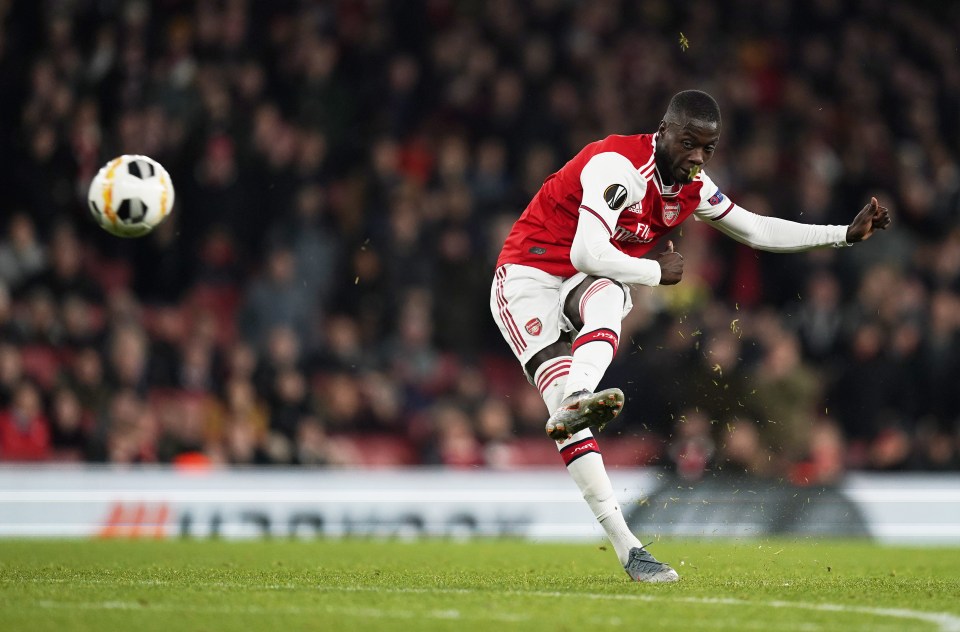  Pepe lit up the Emirates with his two free-kicks against Vitoria in the Europa League