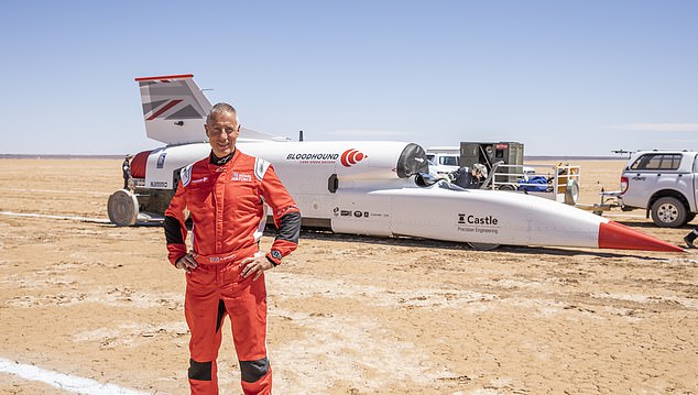 Current record-holder Andy Green drove the car in testing at speeds up to 628mph