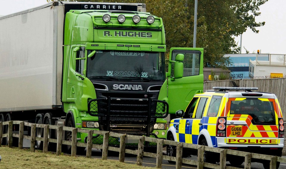  Cops investigating the deaths of 39 migrants in Essex seized a truck belonging to two fugitive brothers