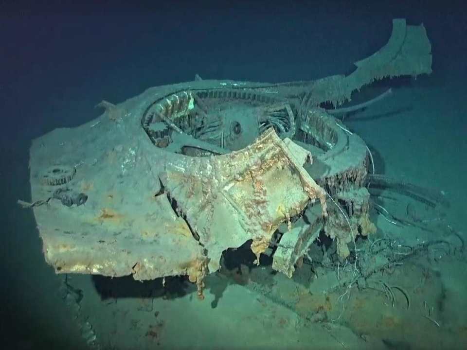  The wreck was found more than 20,000 feet below the surface of the Philippine Sea