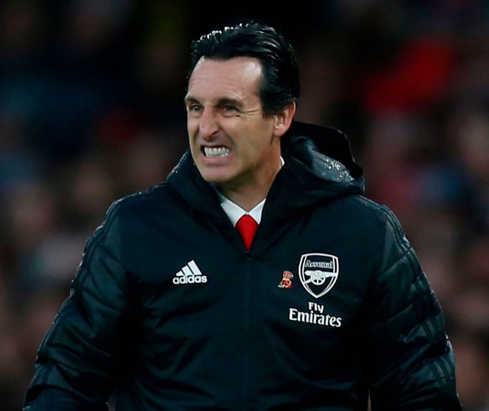  Boss Unai Emery shows his frustration but also his ineptitude as Arsenal struggle again